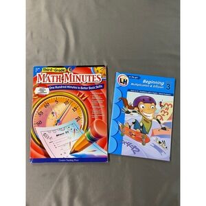 Third Grade Math Minutes & Beginning Multiplication Division Workbook Homeschool